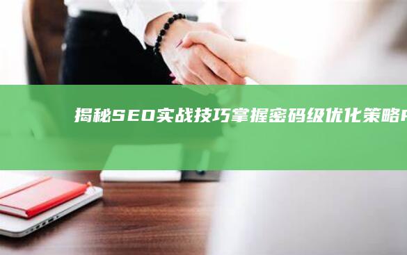 揭秘SEO实战技巧：掌握密码级优化策略 PDF指南